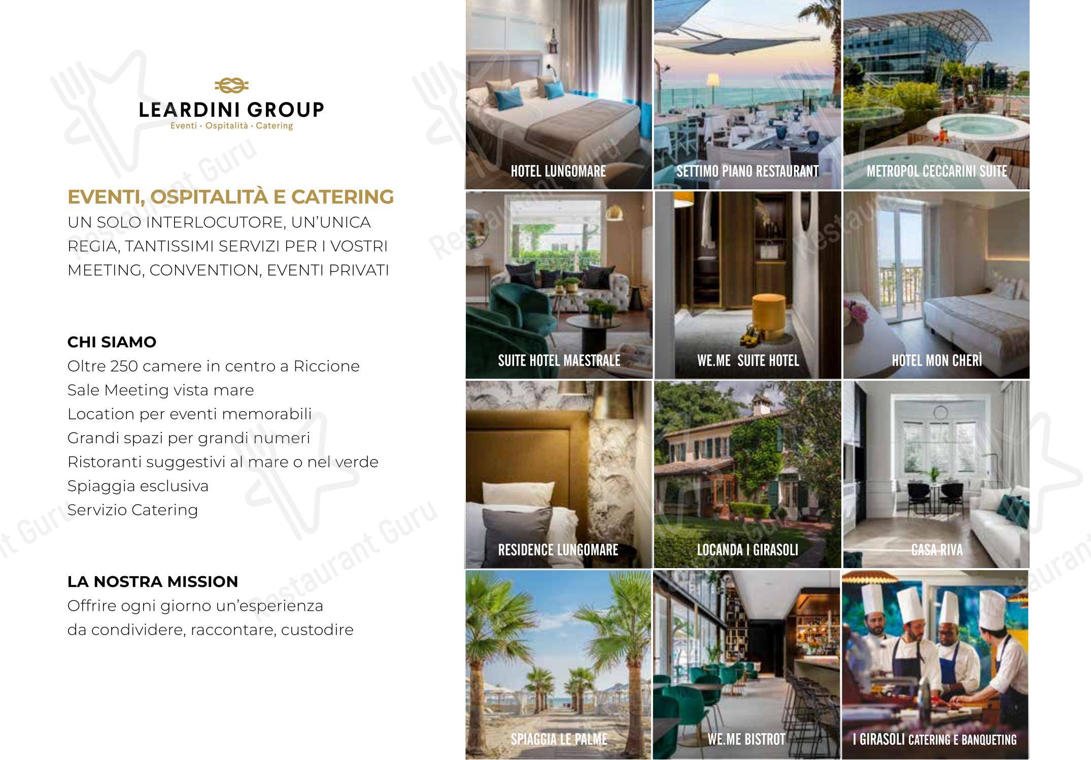 Gustavino in Riccione - Menu