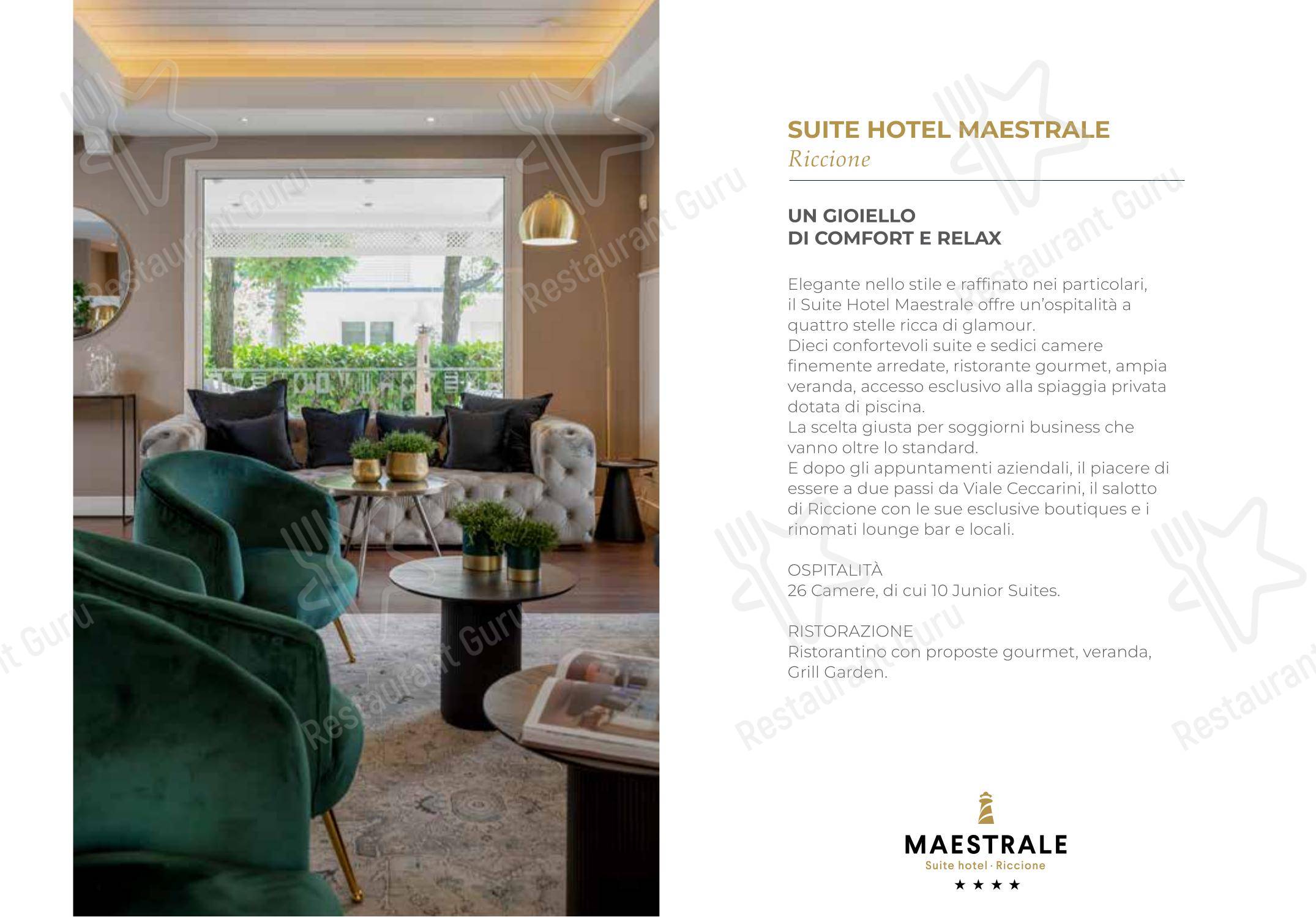 Gustavino in Riccione - Menu