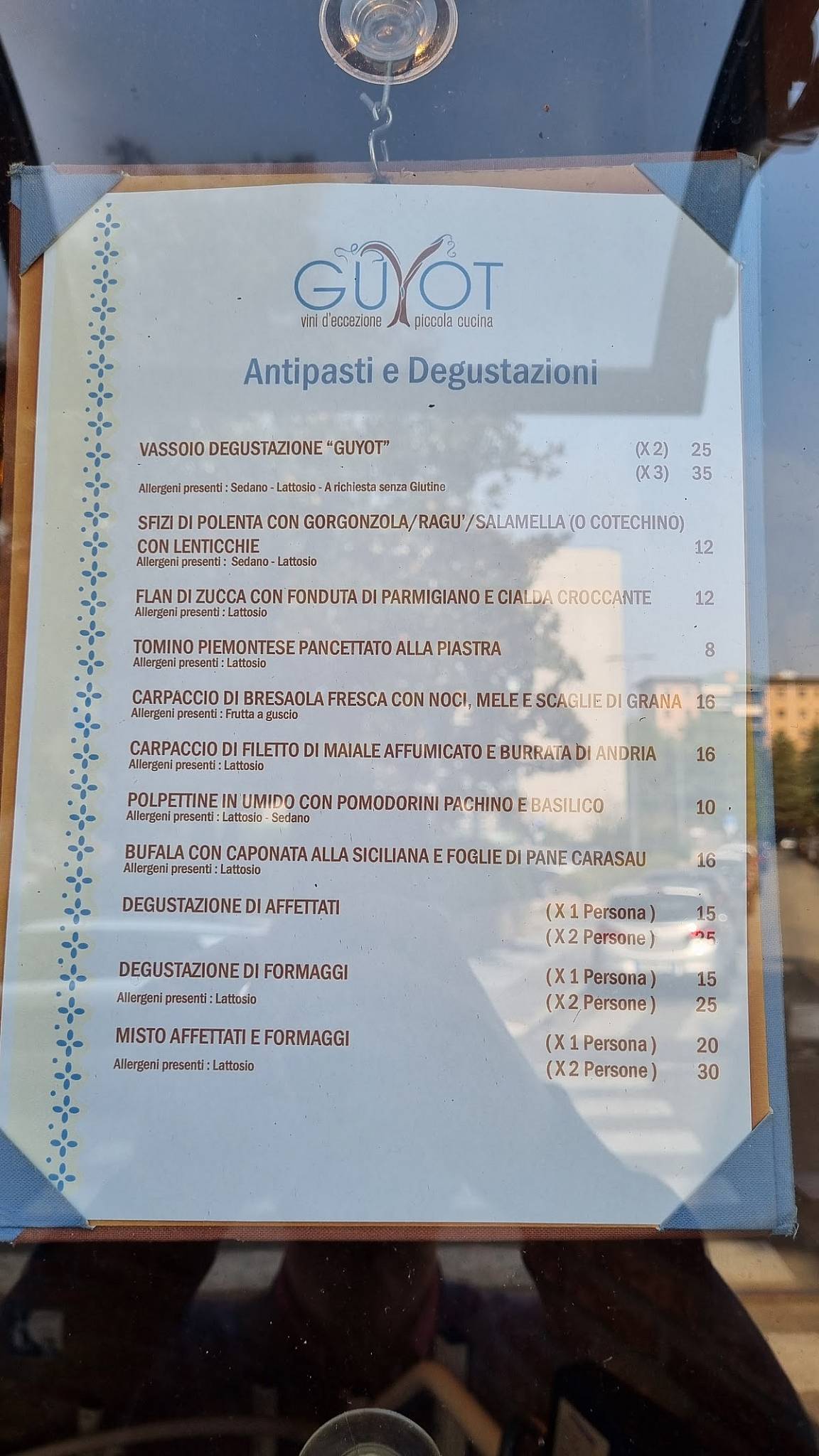 Menu di Guyot 