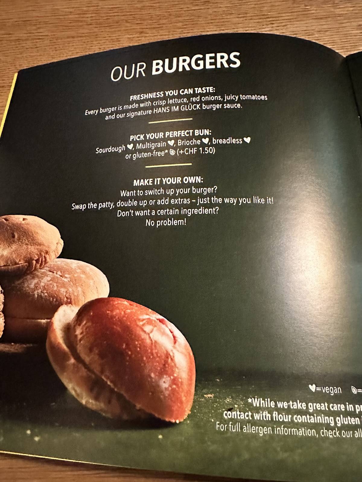 Menu di HANS IM GLÜCK - CHUR City West 