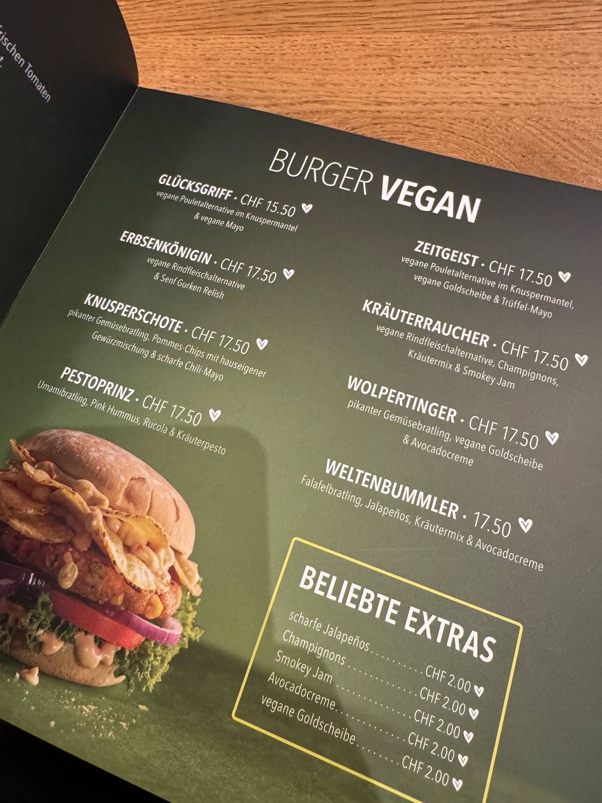 Menu di HANS IM GLÜCK - ZÜRICH Kloten 