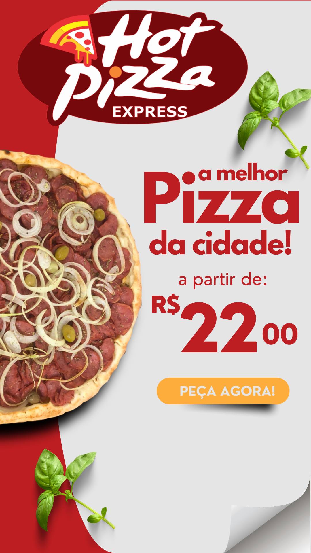 HOT PIZZA cardápio