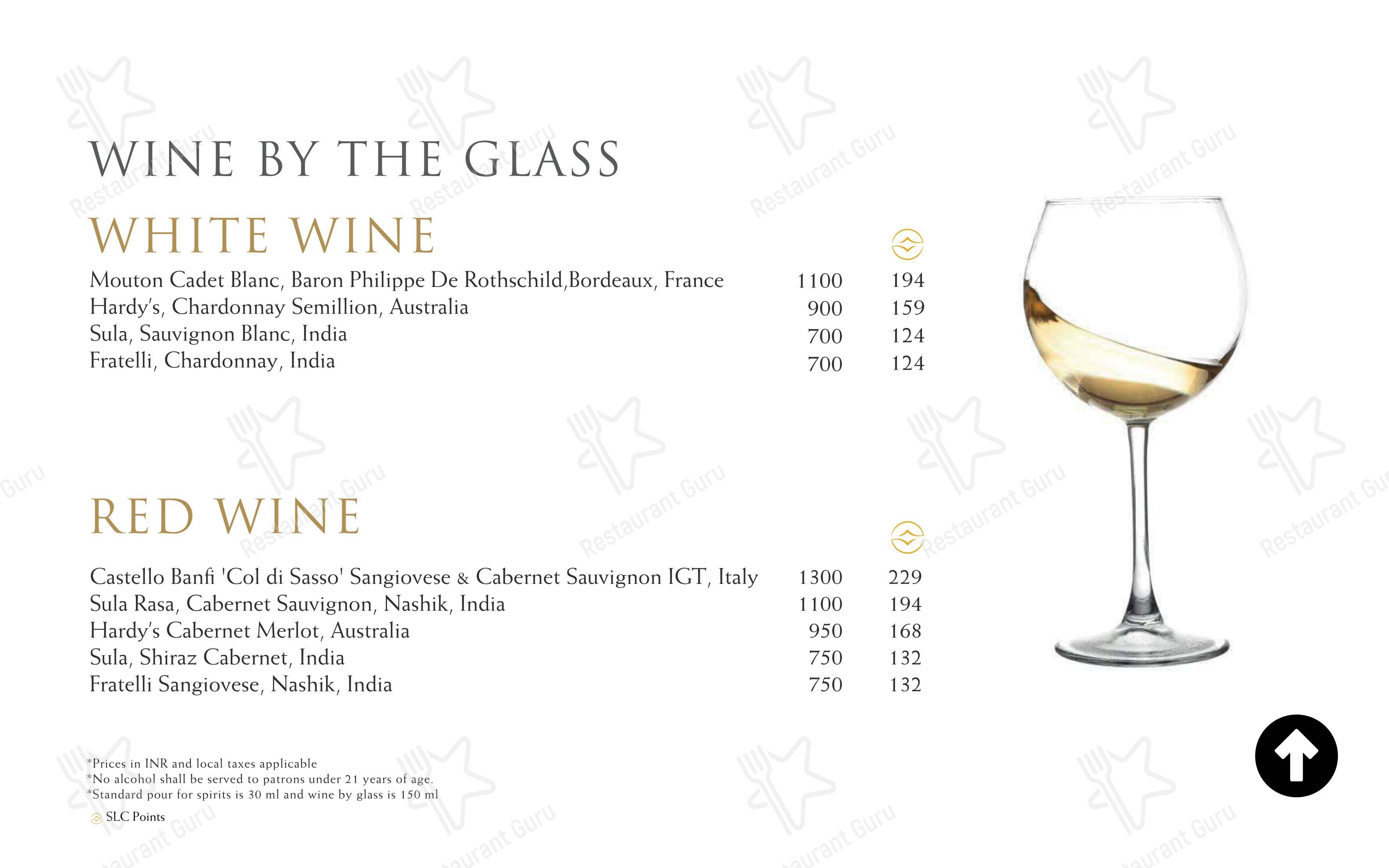 Menu bar for the HYPE pub & bar
