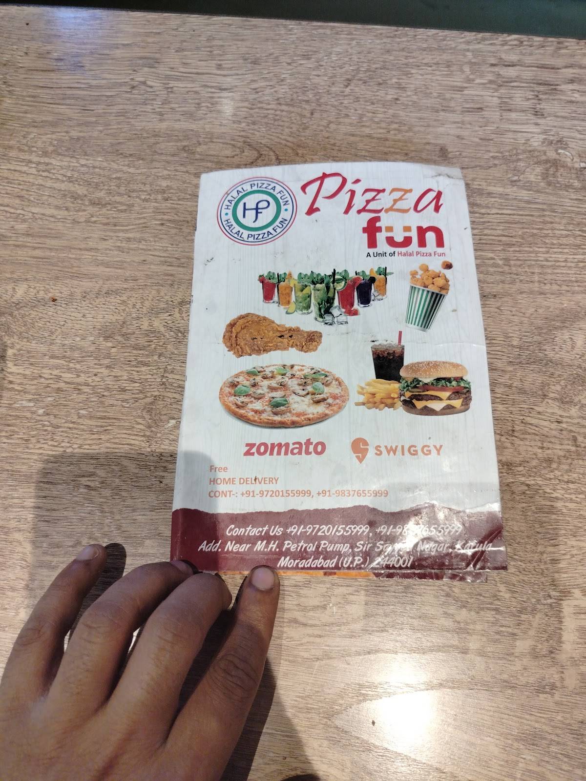 Halal Pizza Fun menu