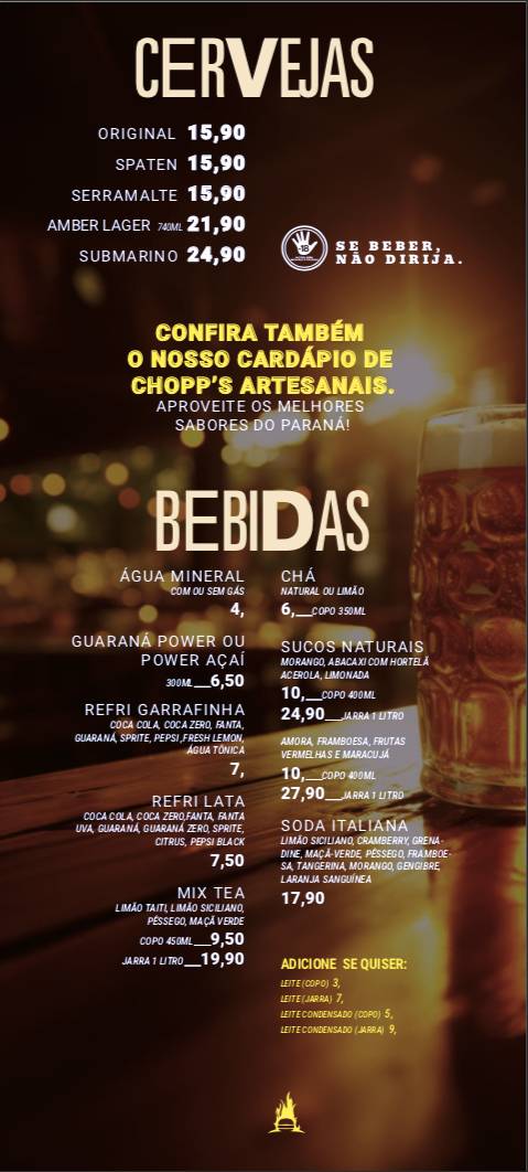 Hamburgueria Água Verde cardápio