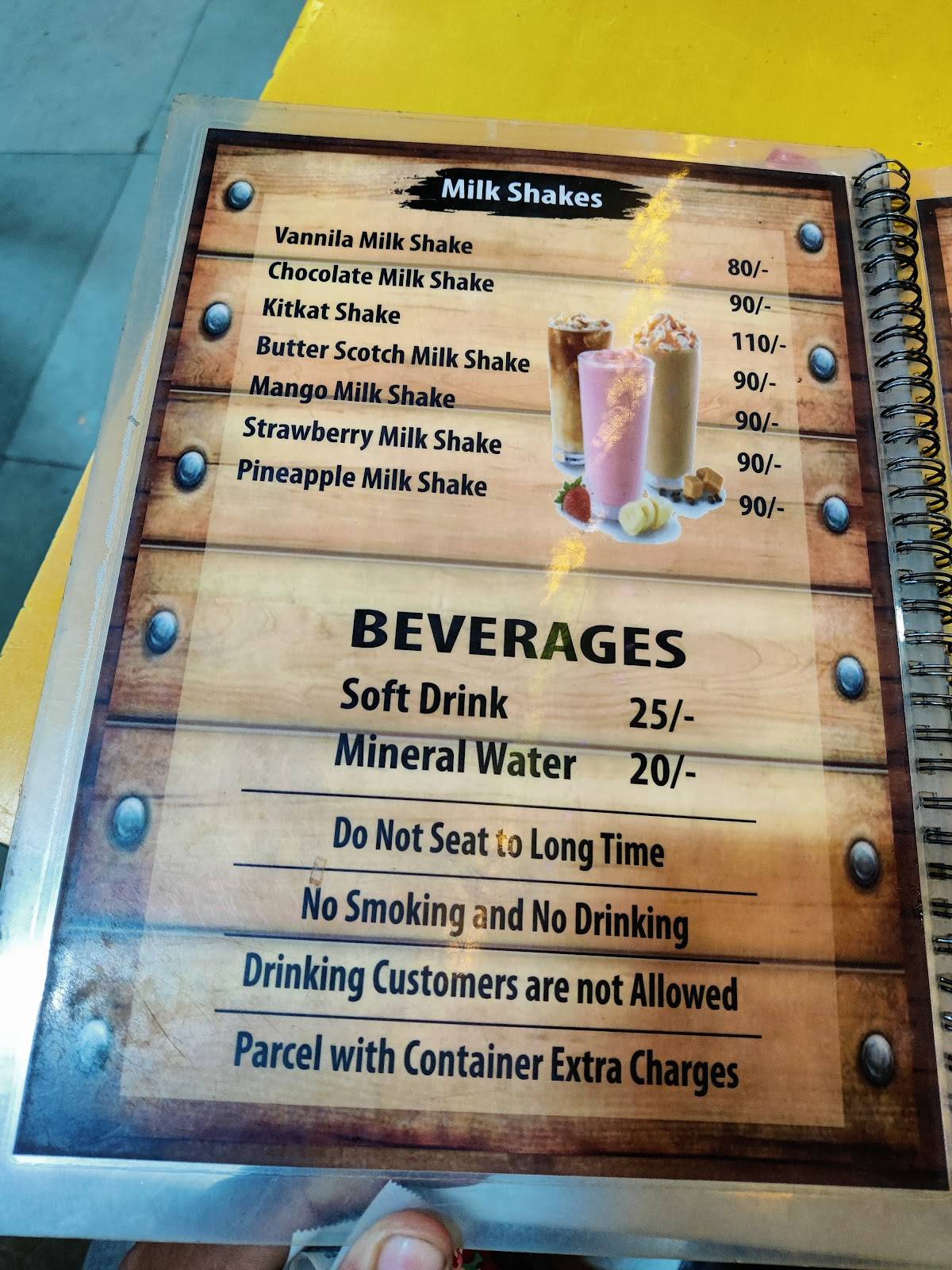 Happy Foods menu