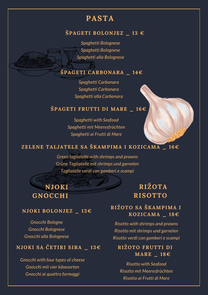 Menu di Harry's 