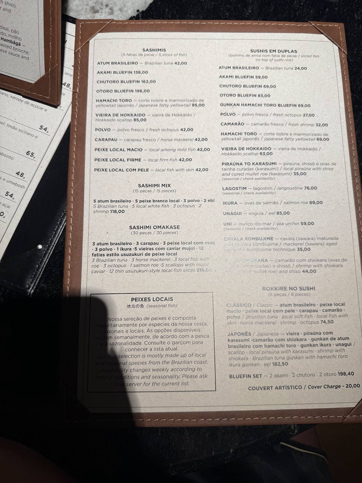 Haru Sushi Bar cardápio