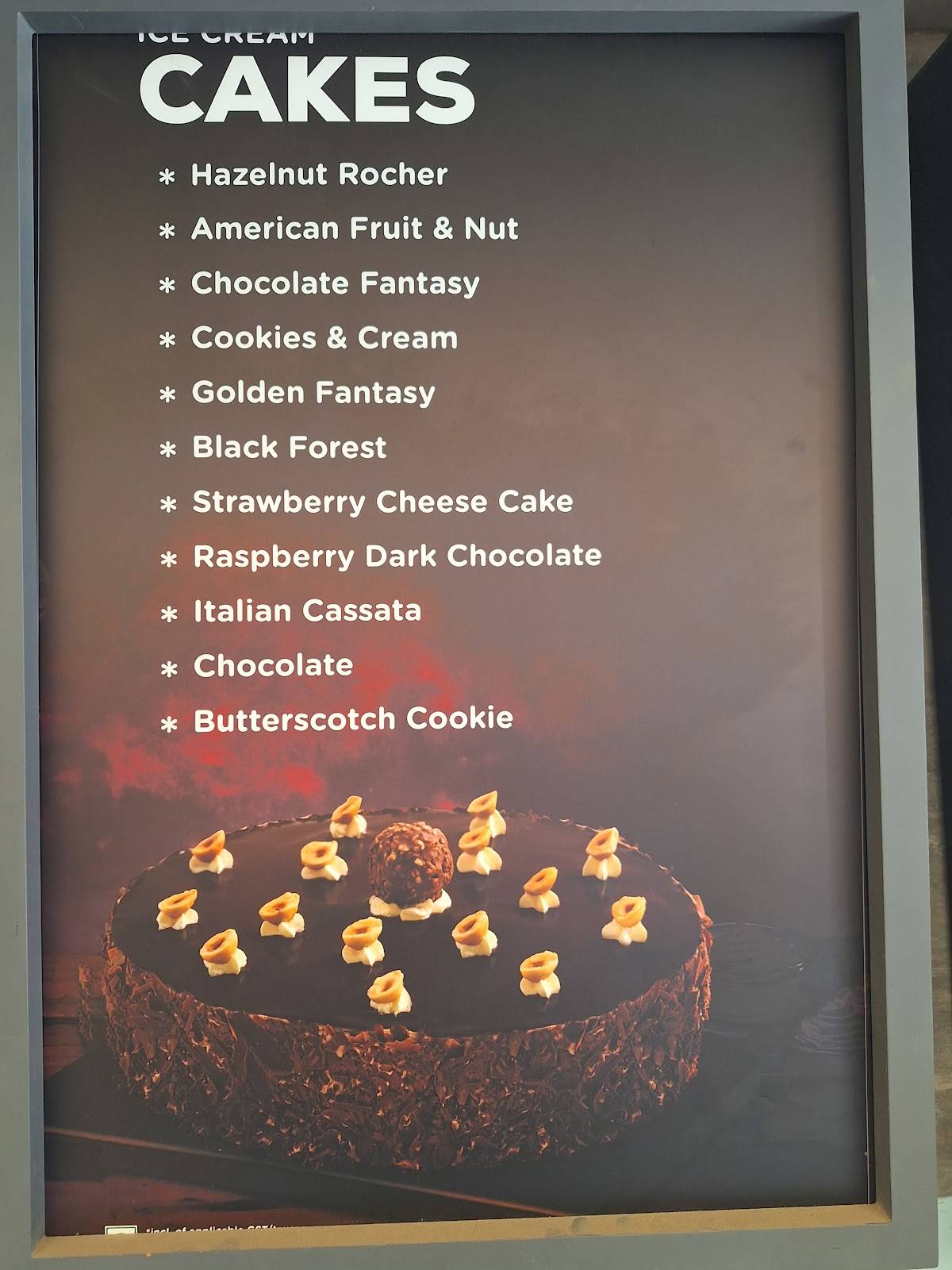 Havmor havfun ice cream parlour menu