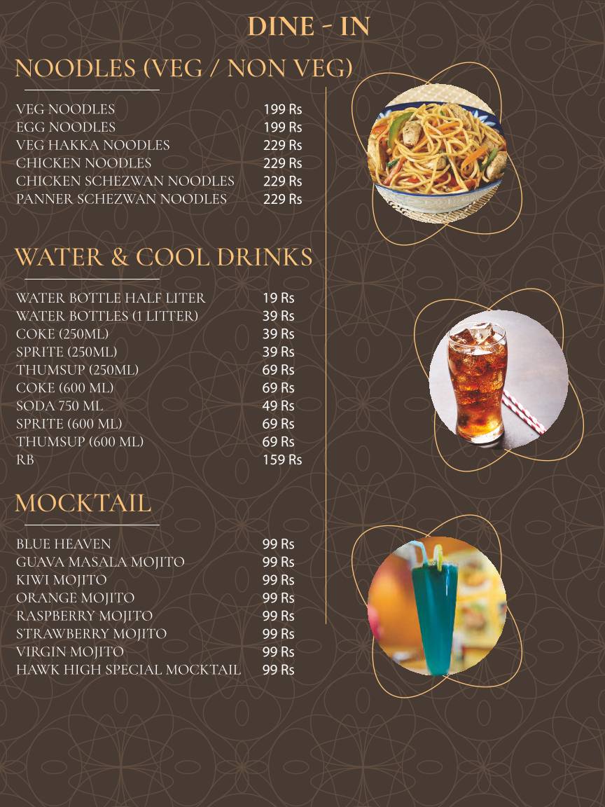 Hawk High Resto - Chikkabanavara menu