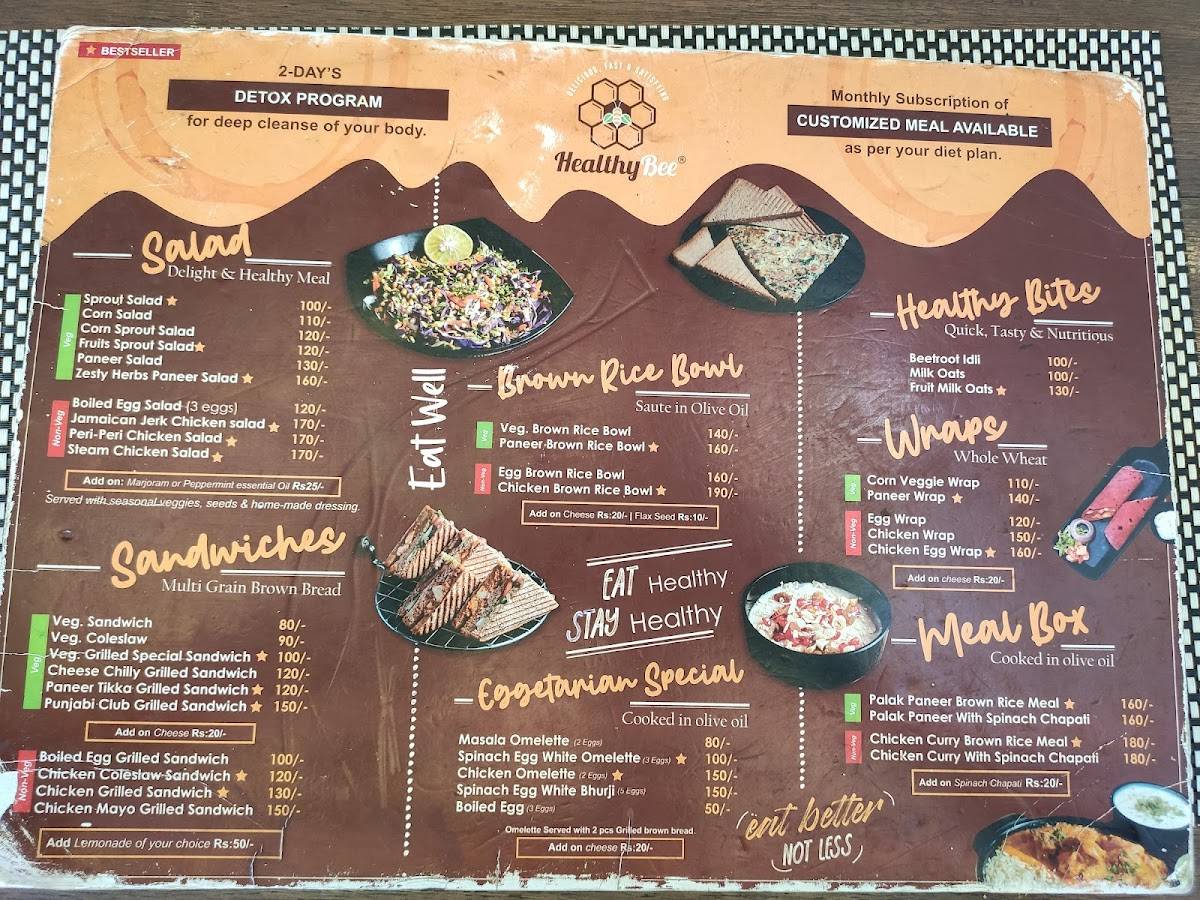 HealthyBee menu