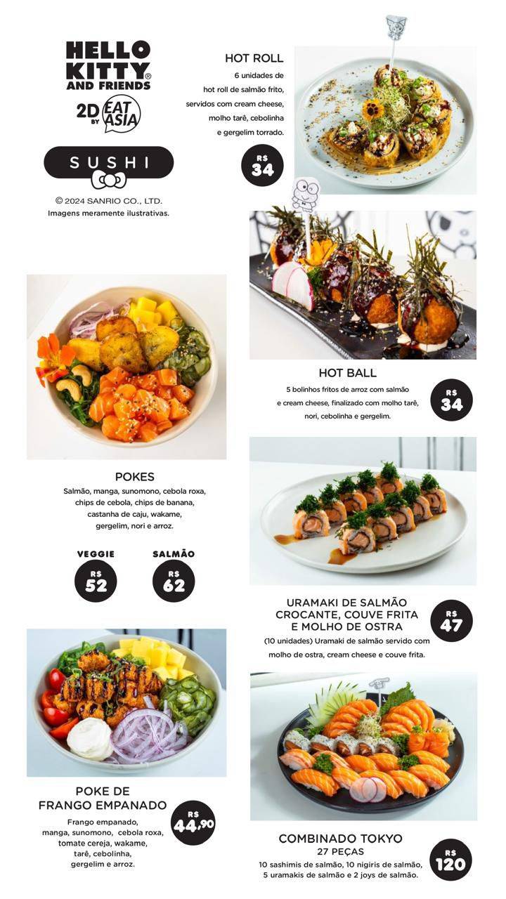 Hello Kitty and Friends 2d by Eat Asia cardápio