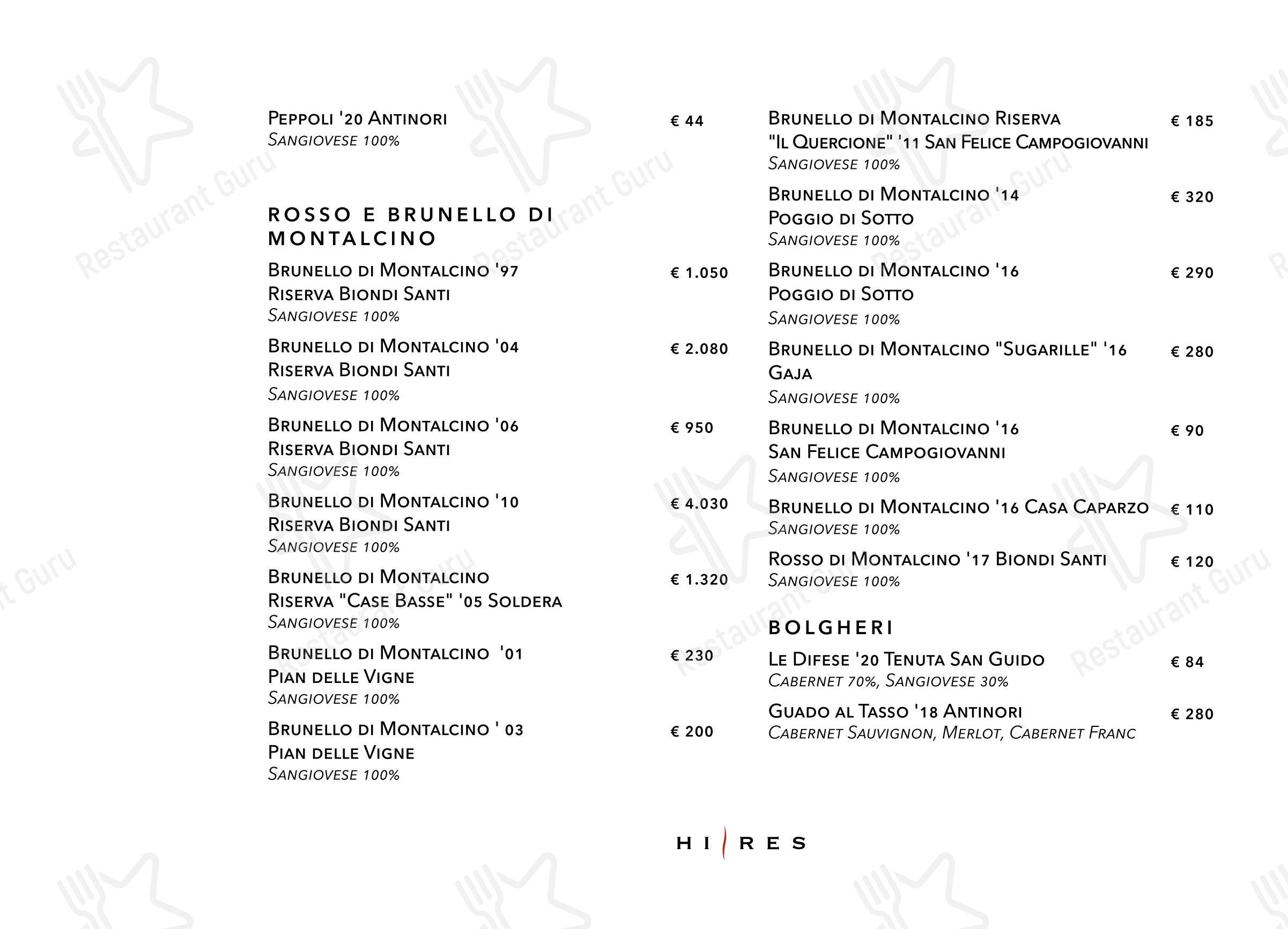Ночное меню per Hi-Res in Roma