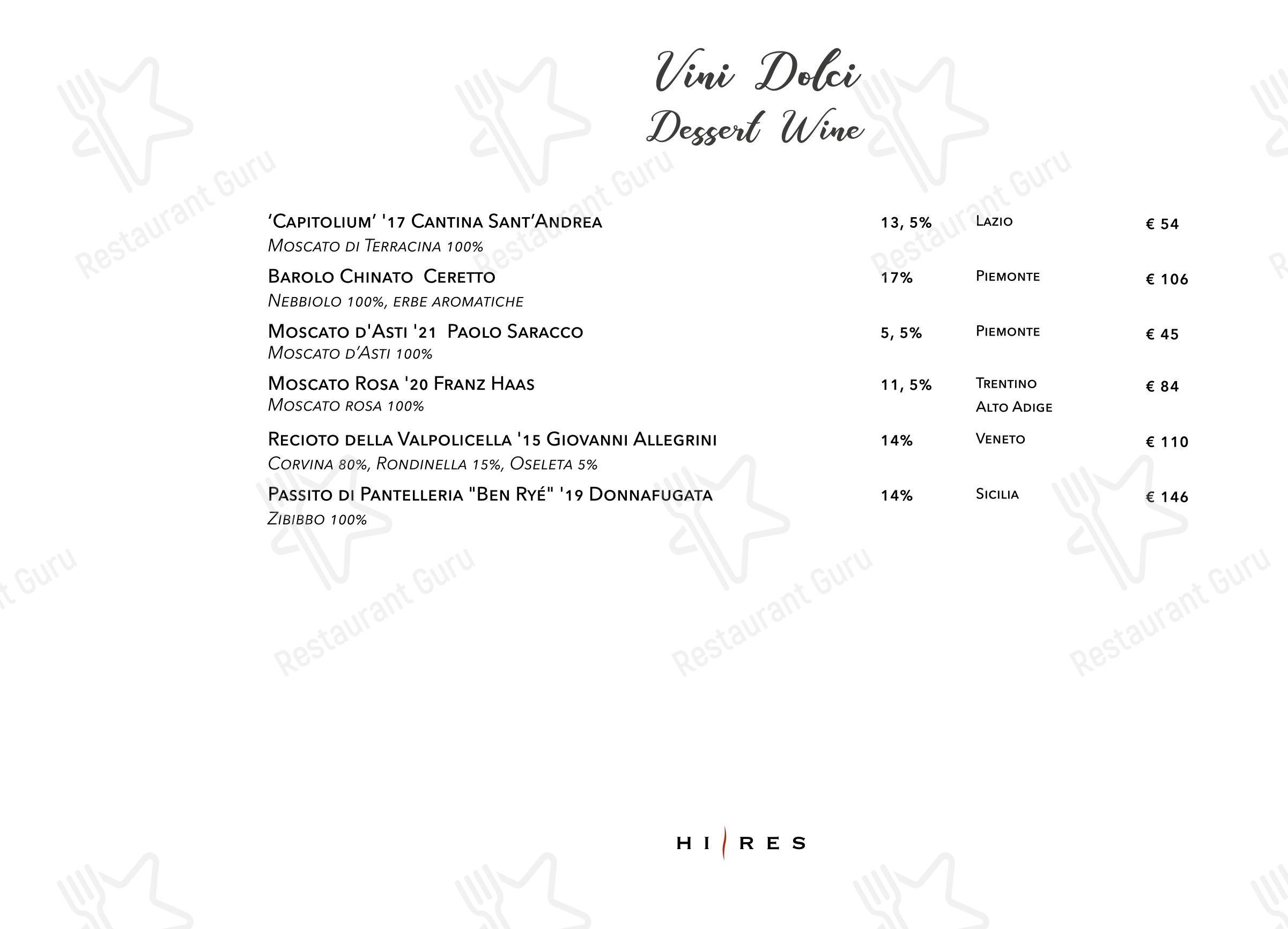 Ночное меню per Hi-Res pub & bar