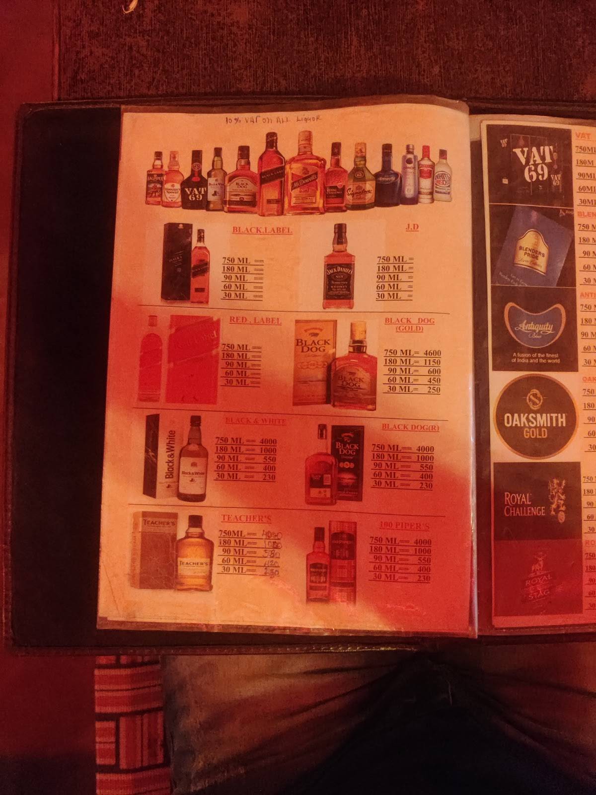 Hill View Dhaba & Bar menu