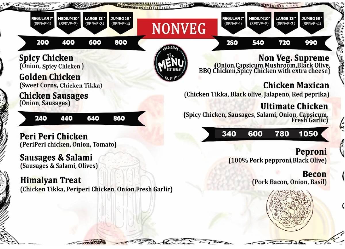 Himalayan Pizza - Bir menu