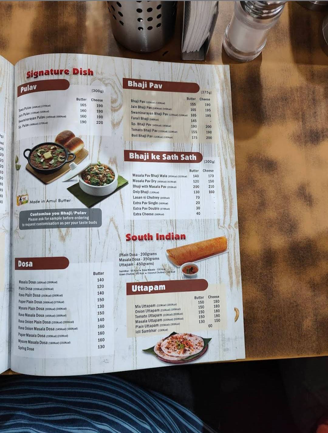 Honest menu