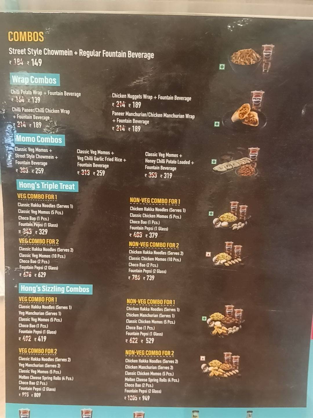 Hong's Kitchen menu