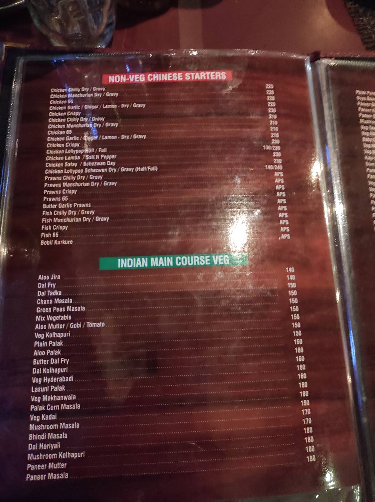 Hotel Nityanand Family Restaurant menu