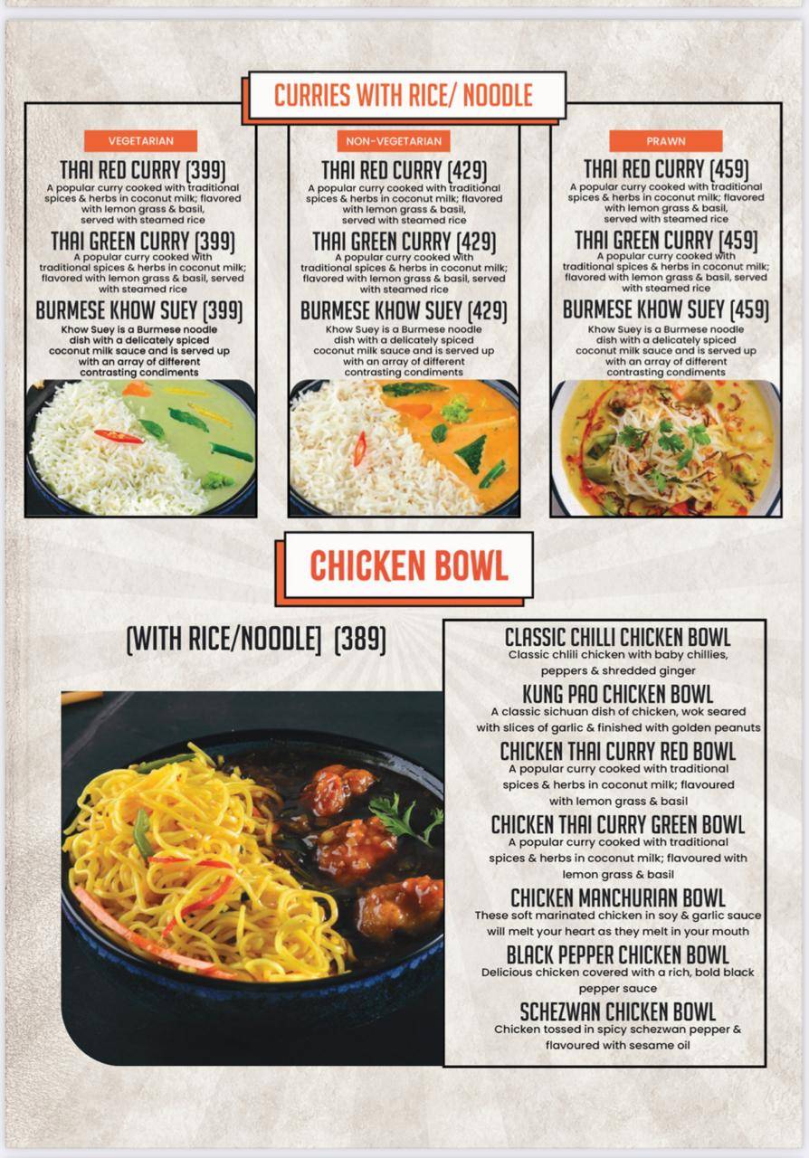 Hudson Chopsticks Gomti Nagar menu