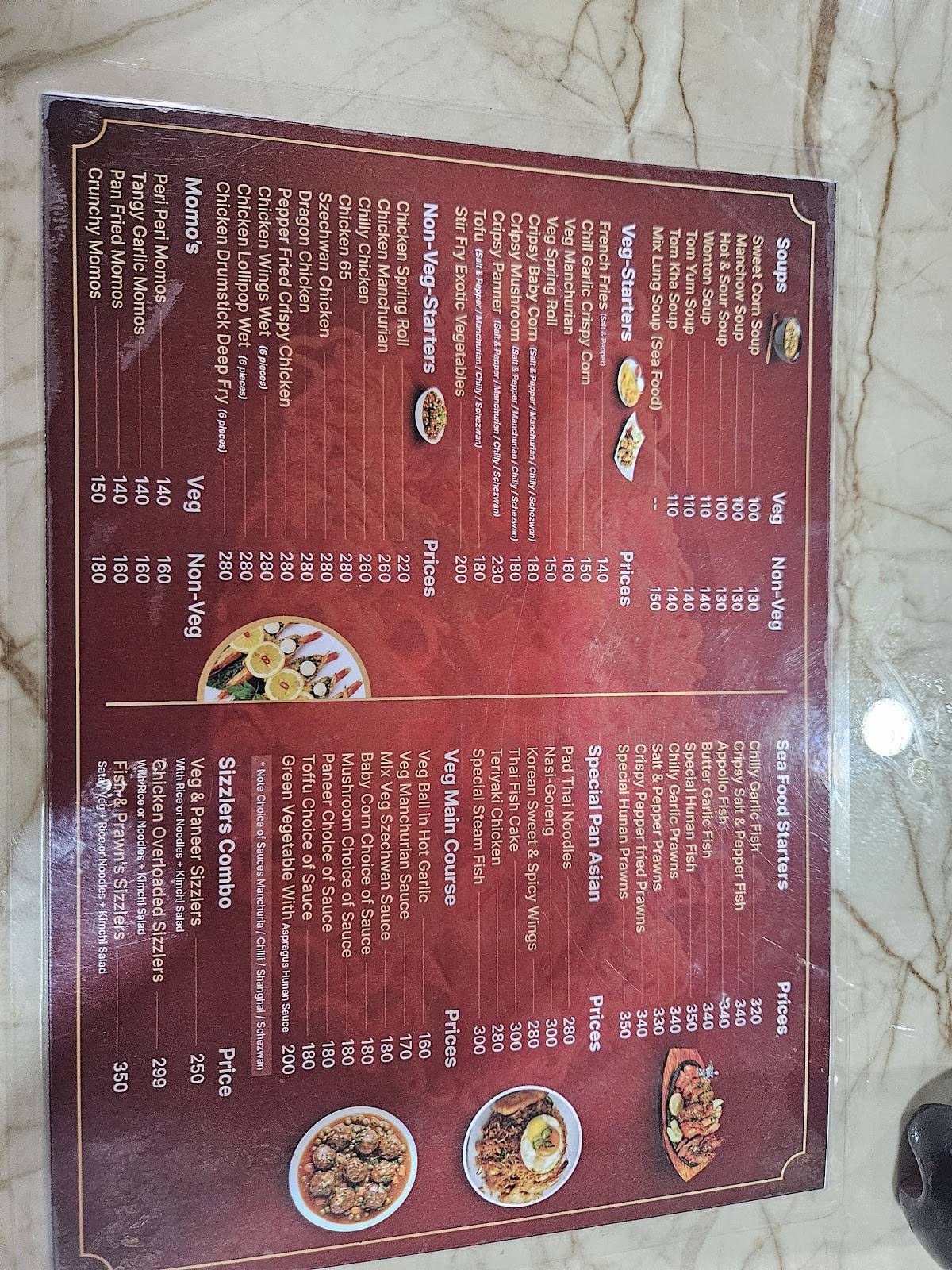 Hunan Chinese Cuisine menu