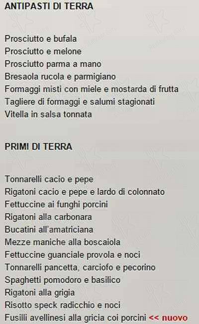 Menu di I Mascalzoni 