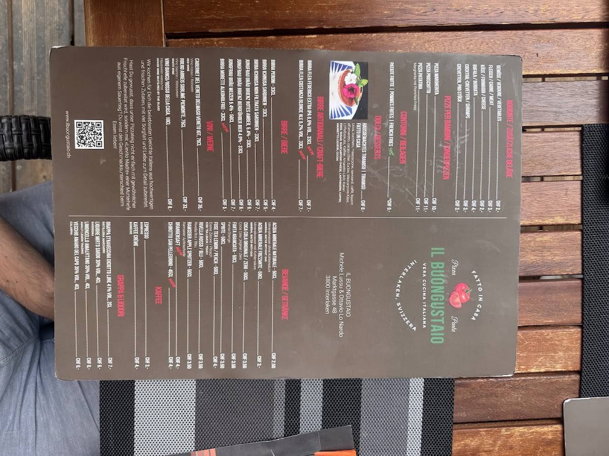 Menu di IL BUONGUSTAIO 