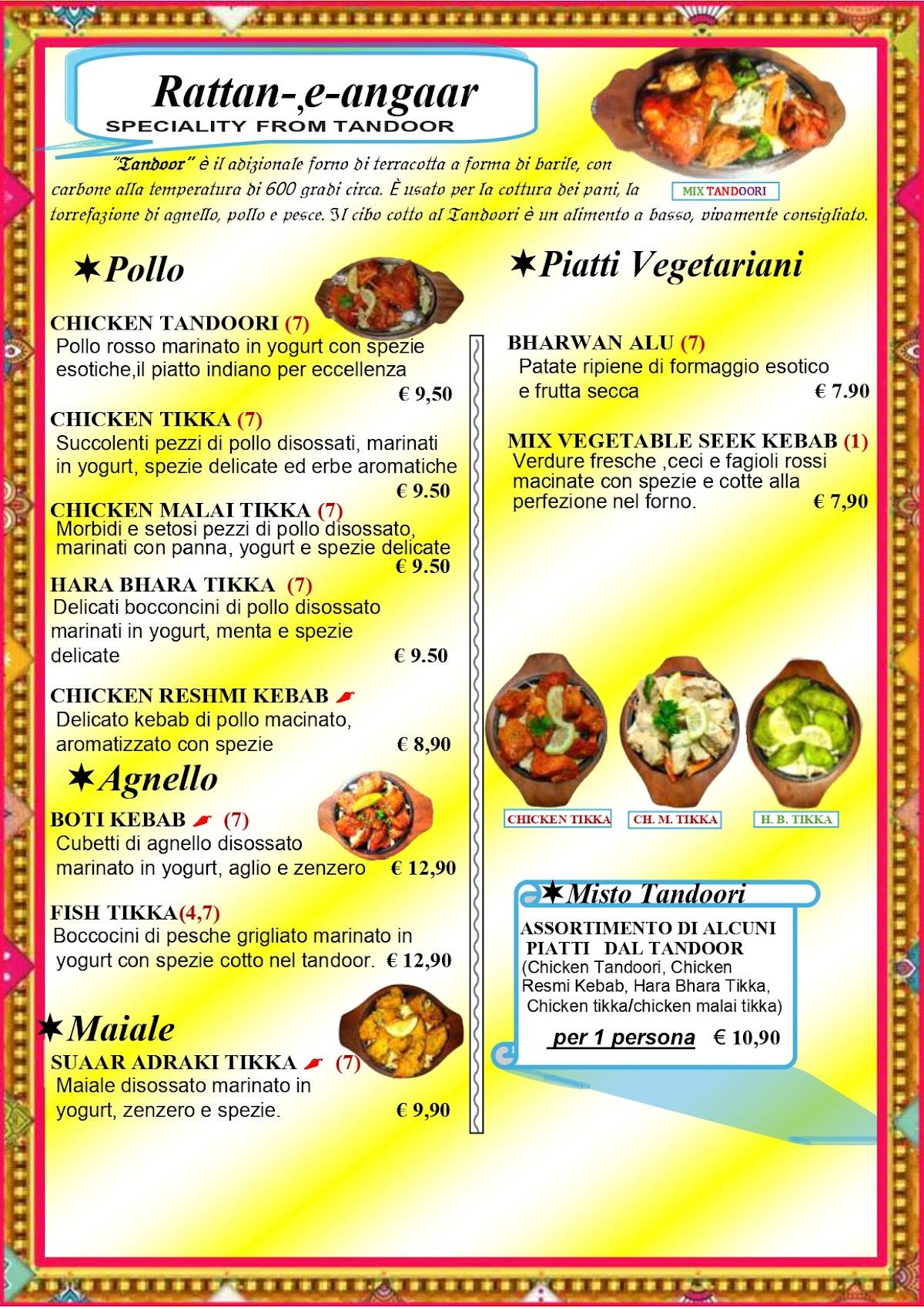 Menu di INDIA 