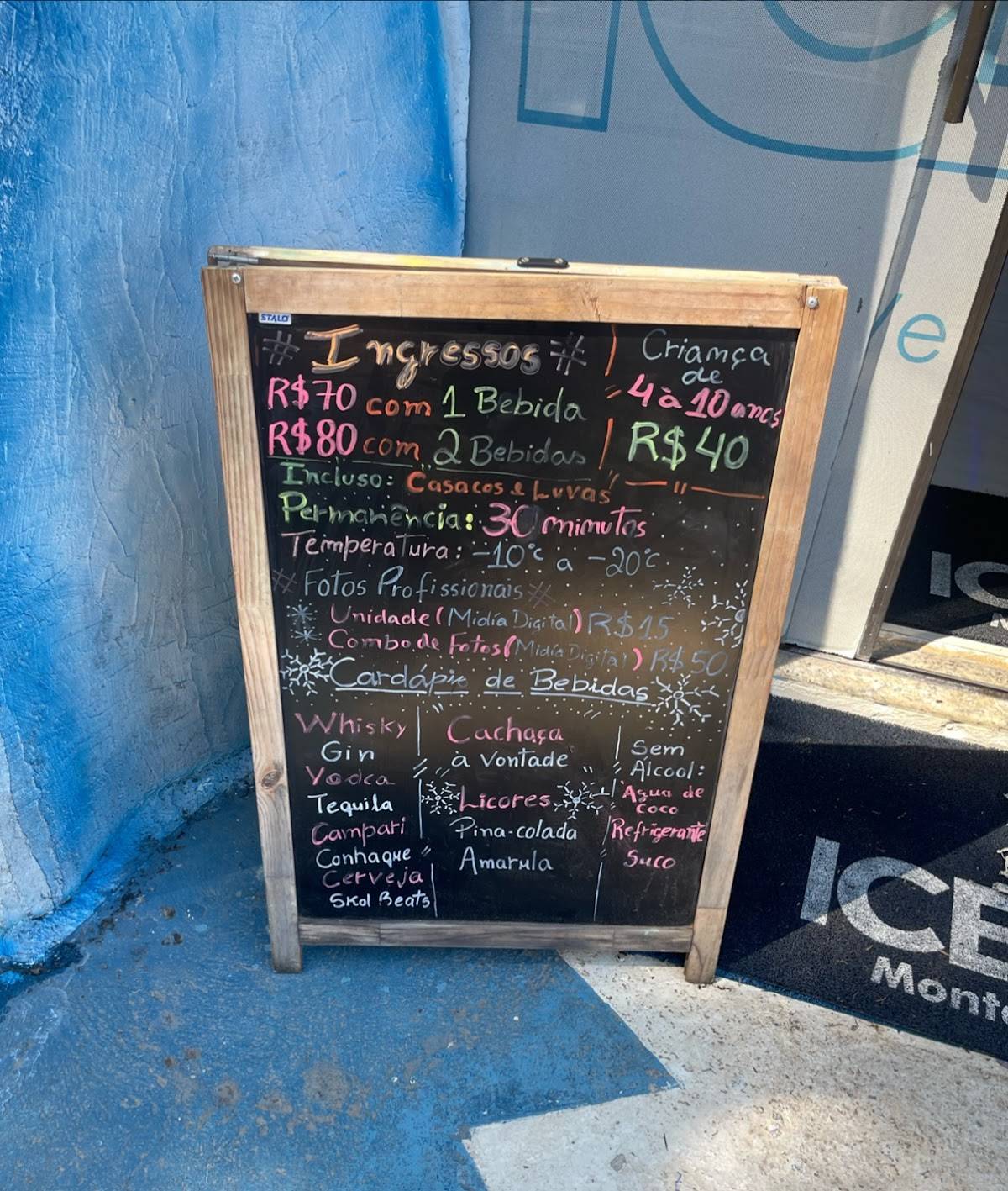 IceBar Monte Verde cardápio