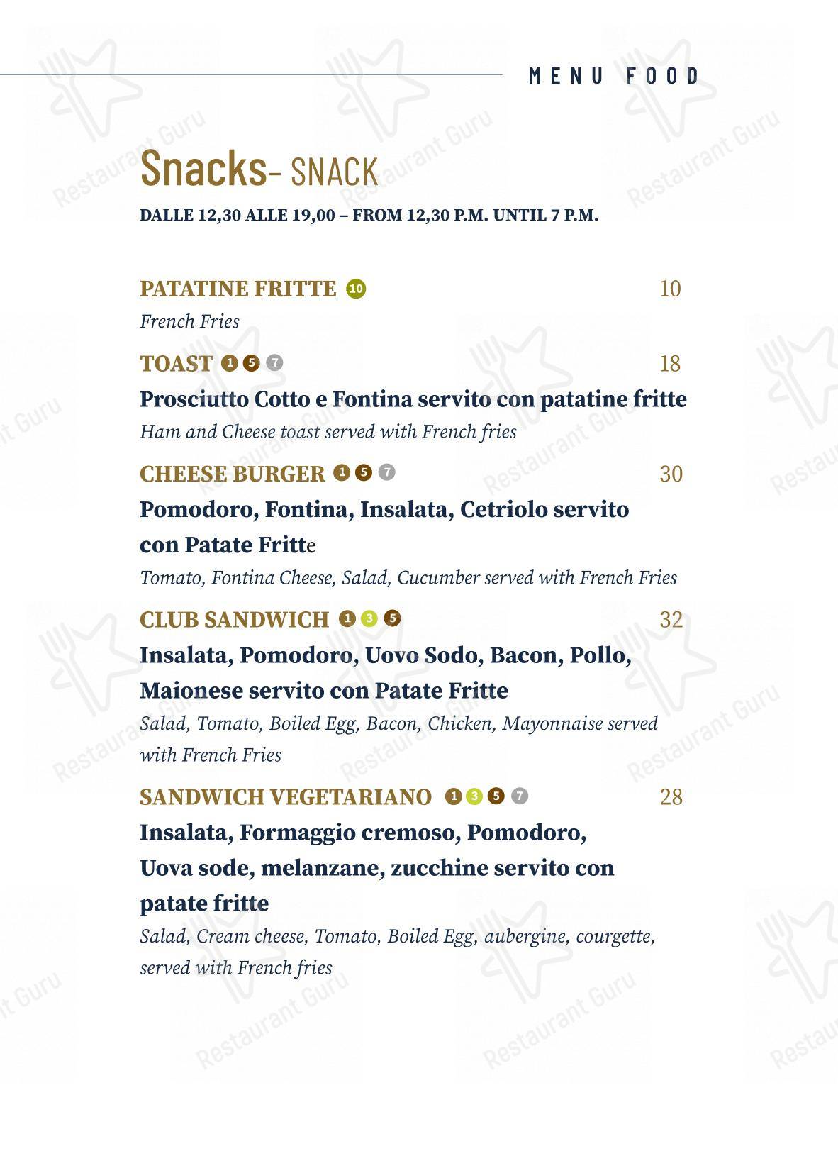 Основное меню per Il Conventino di Villa Tolomei a Marignolle ristorante