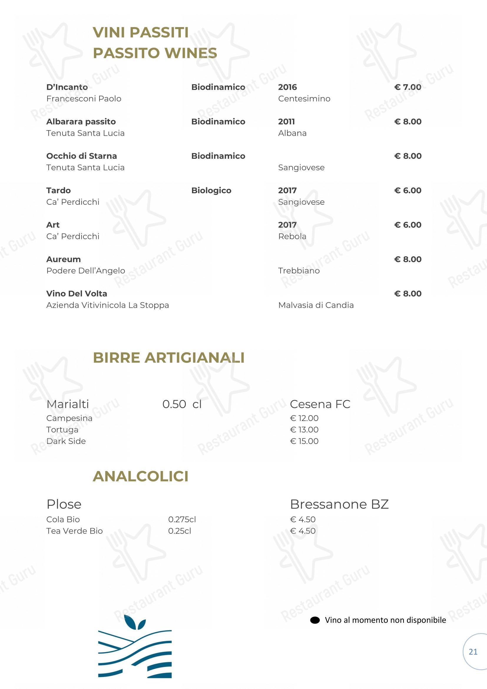 Menu per Il Gatto sull'Albicocco ristorante