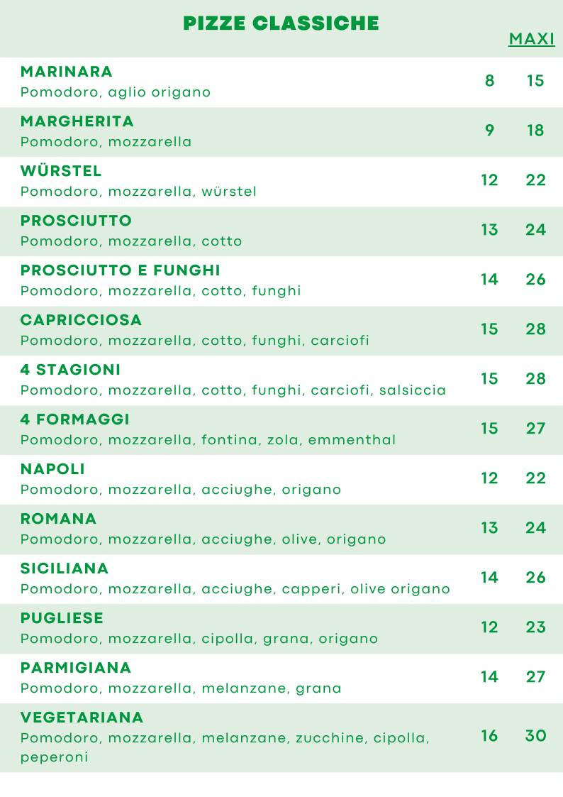 Menu di Il Grillo Verde Sagl 