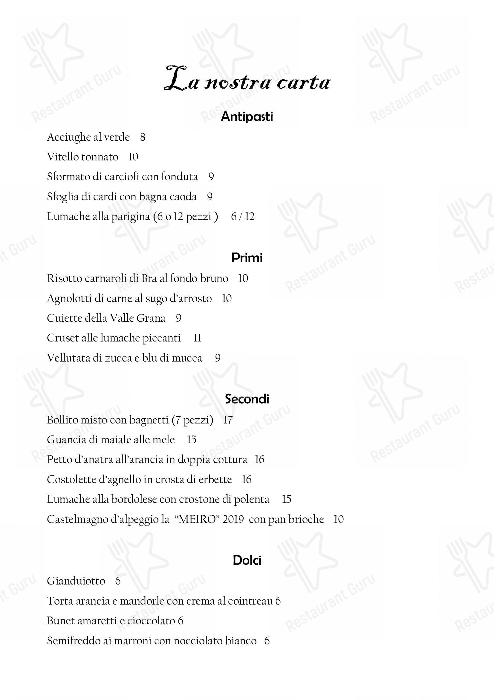 Vegan Menu per Il Nuovo Zuavo in Cuneo