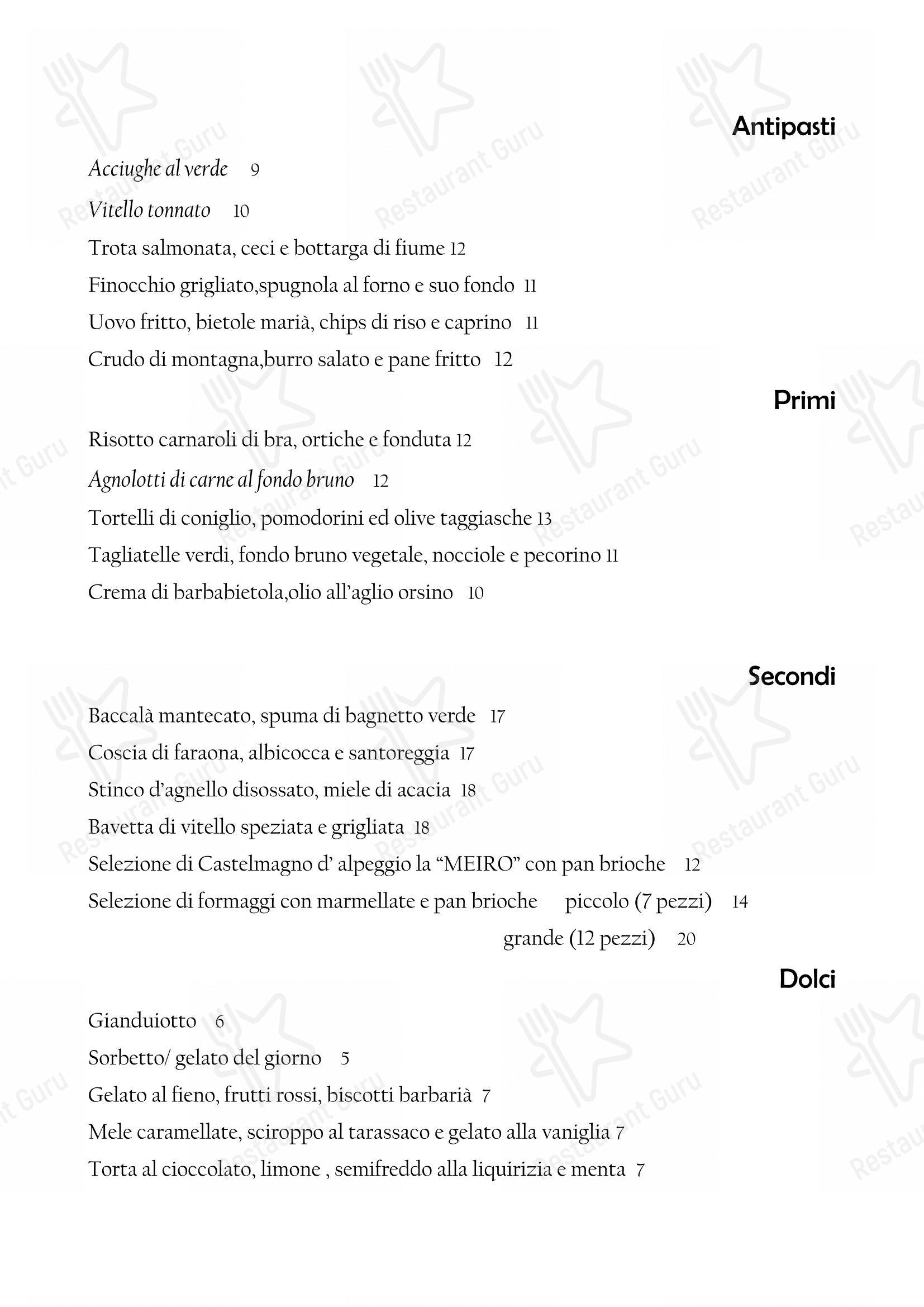 Il Nuovo Zuavo in Cuneo - Takeaway Menu