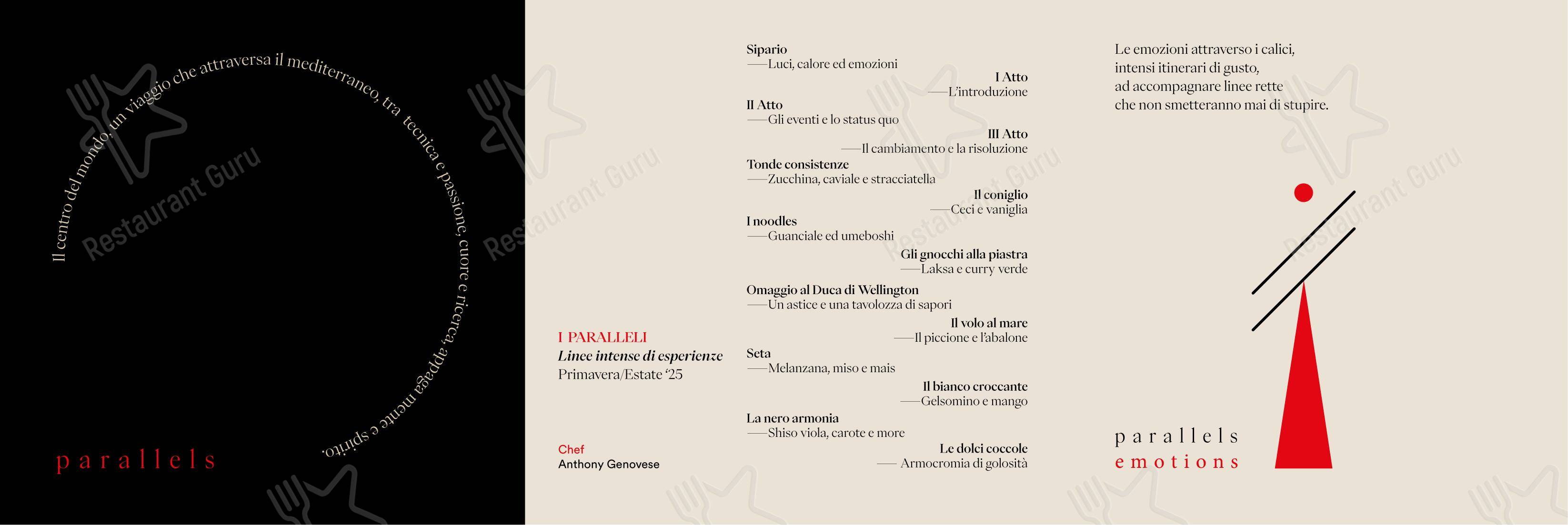 Menu per Il Pagliaccio ristorante