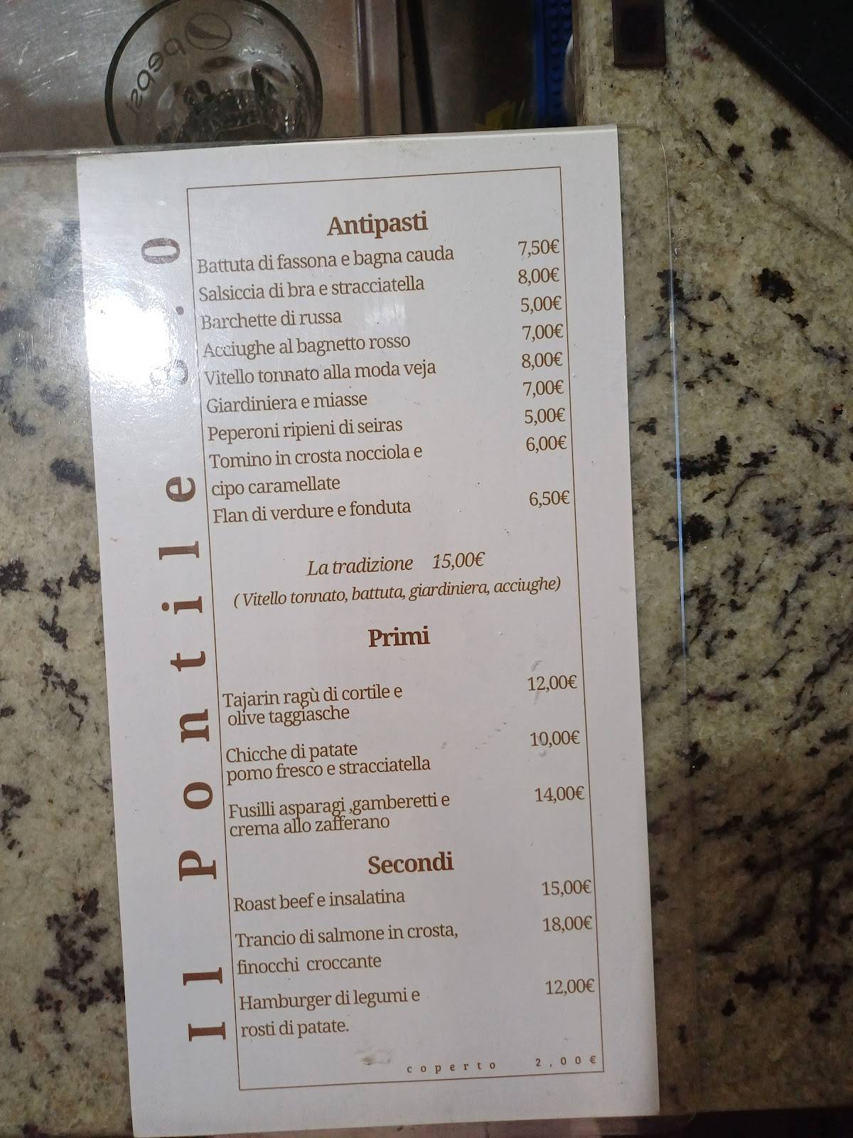 Menu di Il Pontile 3.0 
