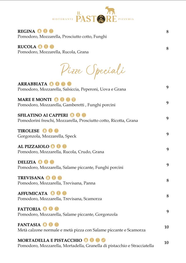 Menu di Il pastore 