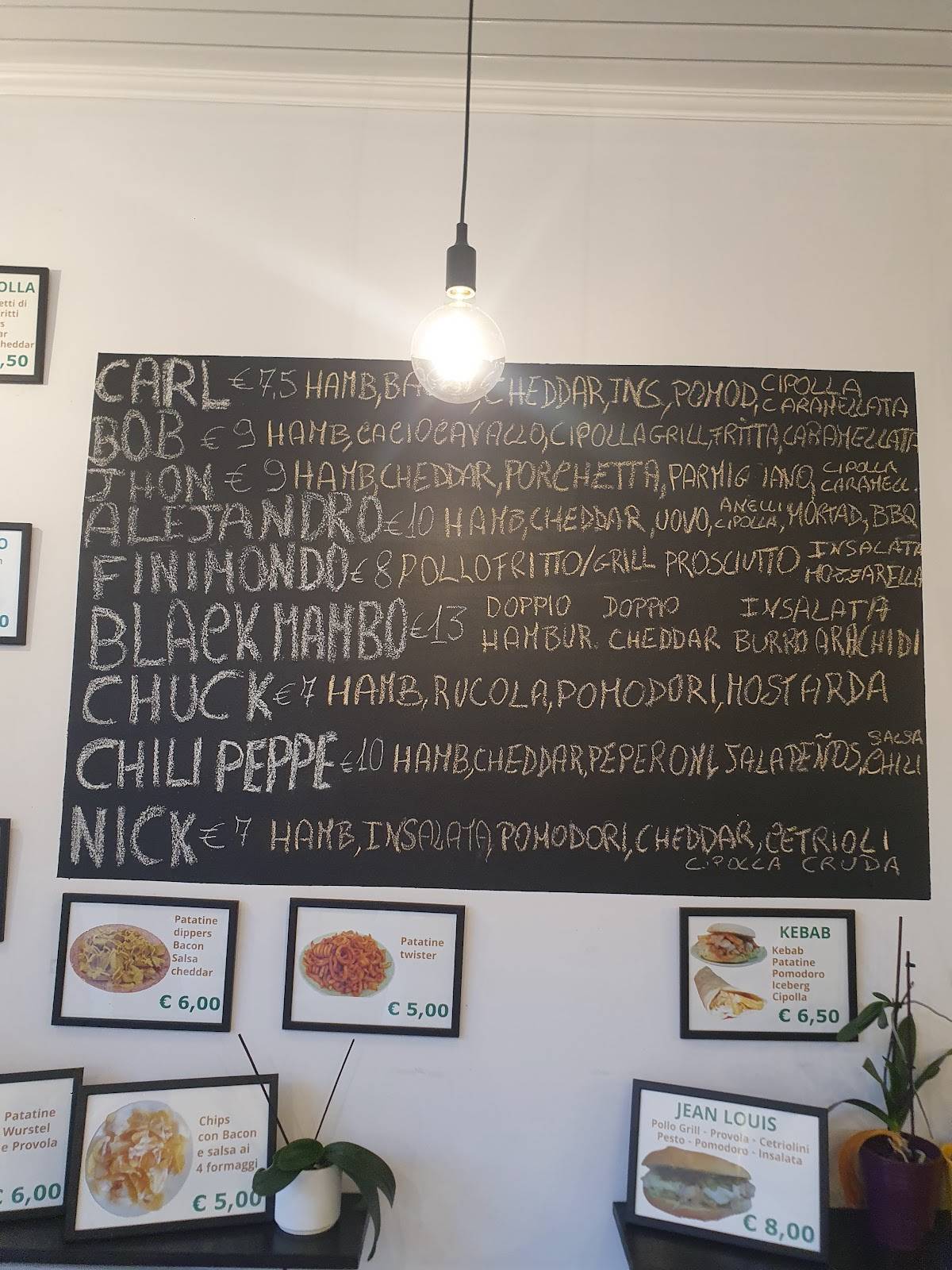 Menu di Immigrante Hamburgeria 