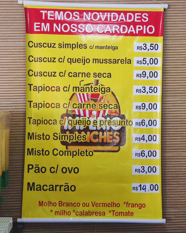 Império Lanches cardápio