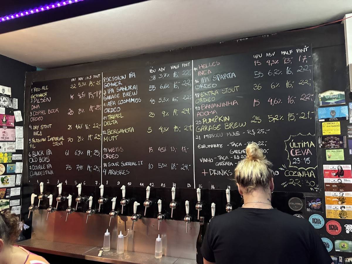 Inca Bar de Cervejas cardápio