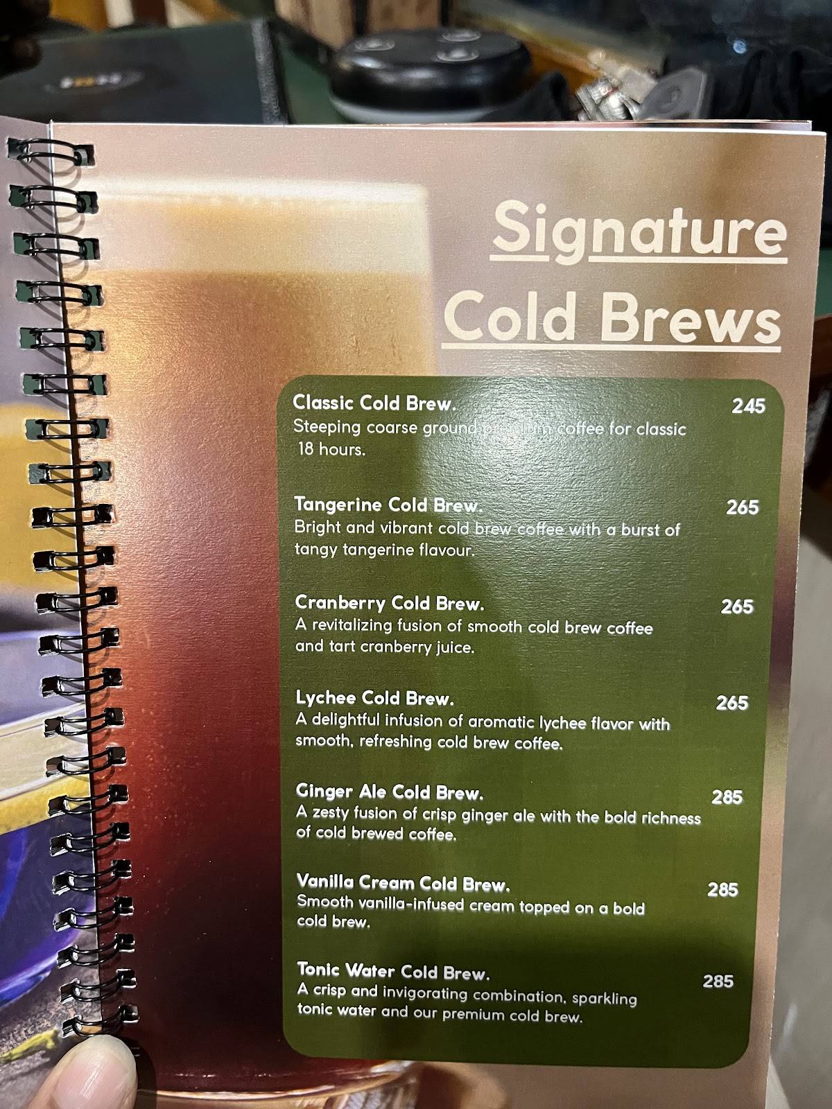 India Brew House menu