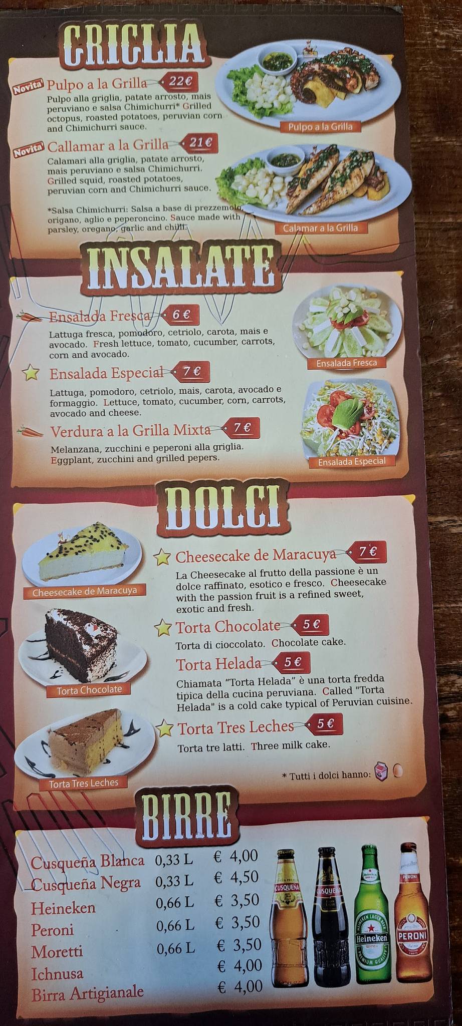 Menu di Inka chicken 