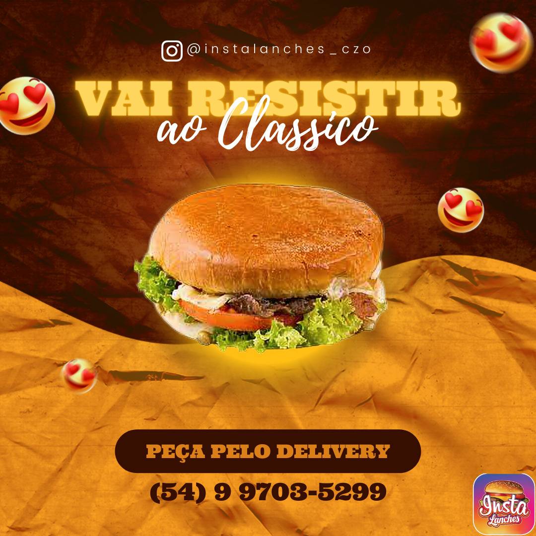 Insta Lanches cardápio