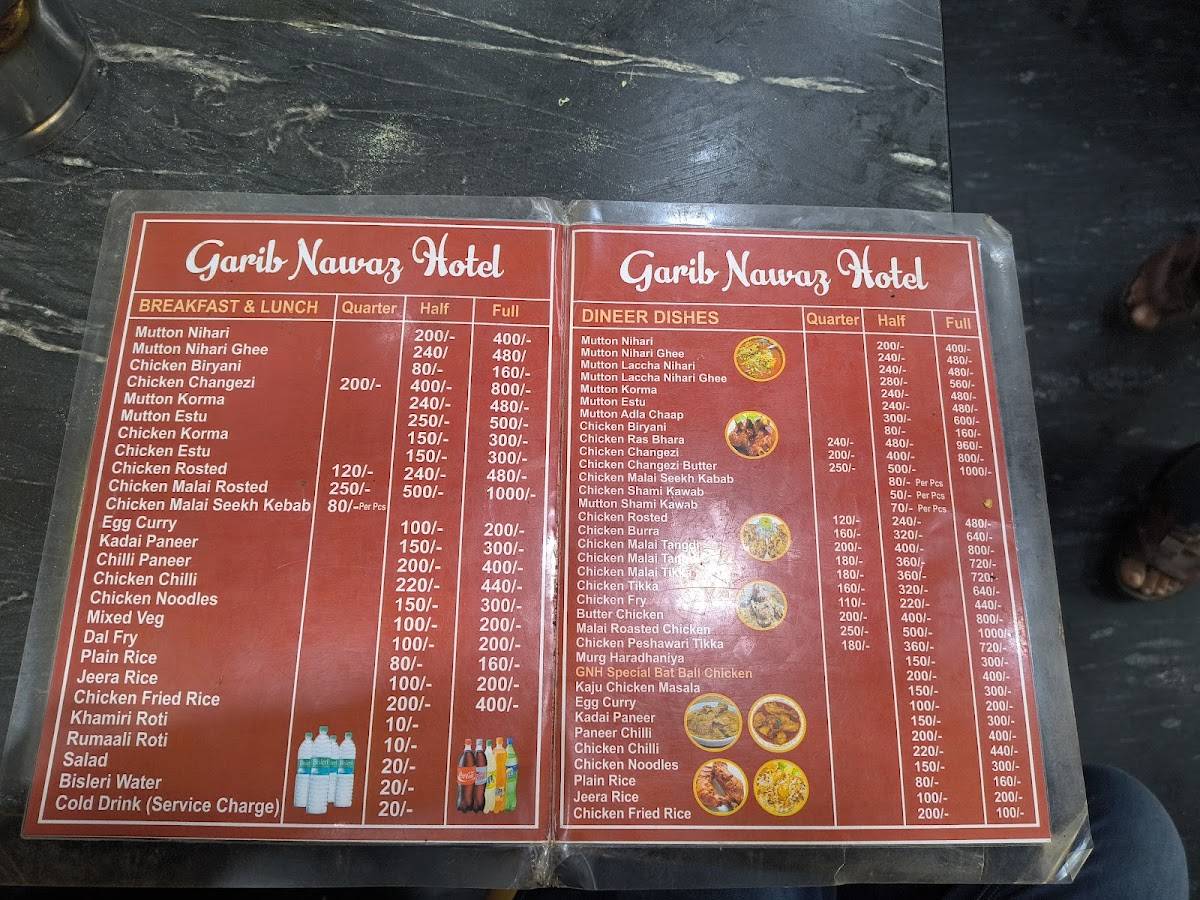 Islami Kallu Hotel menu