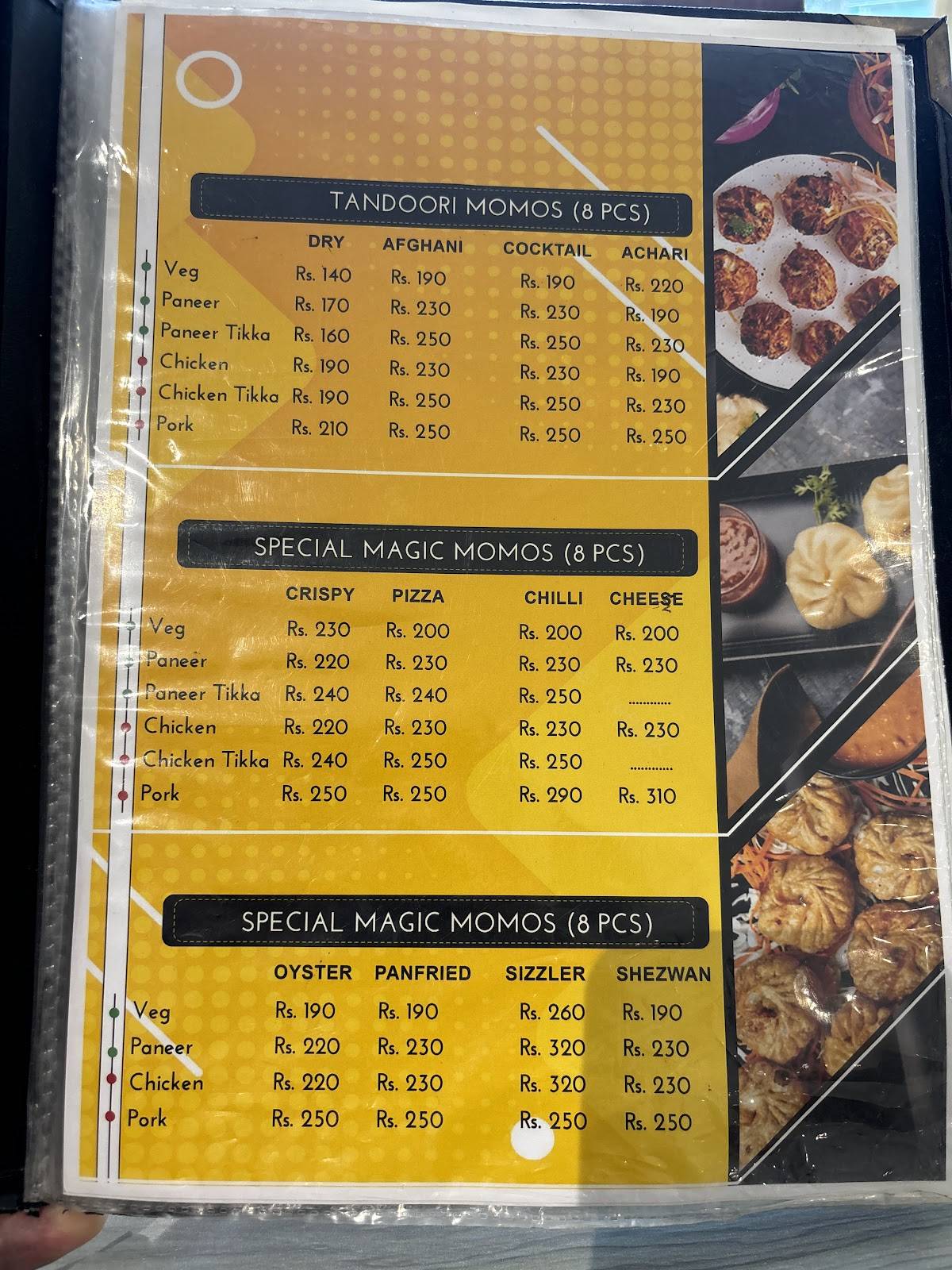 Momo Magic Cafe & Indian Masala Magic Itanagar menu