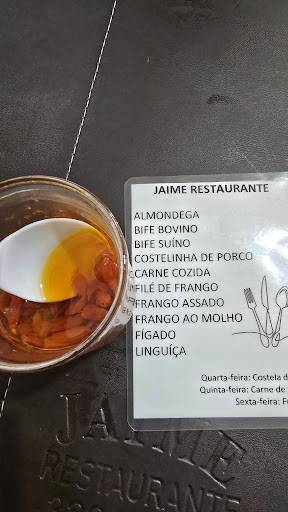 Jaime Restaurante cardápio