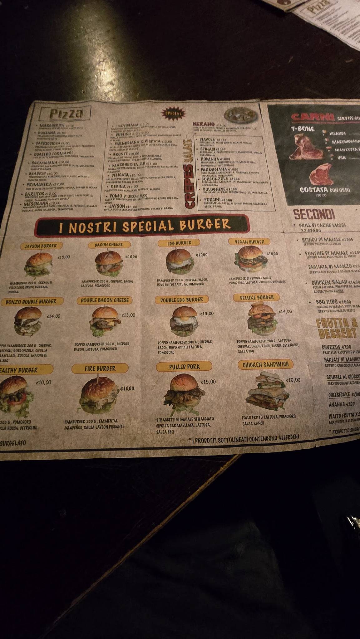 Menu di Jayson Irish Pub 
