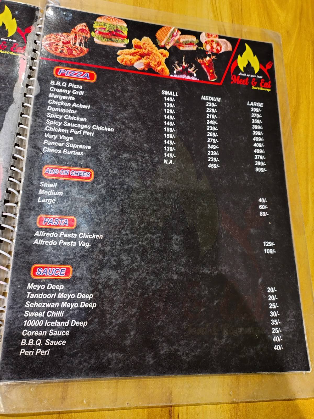 Meet & Eat menu