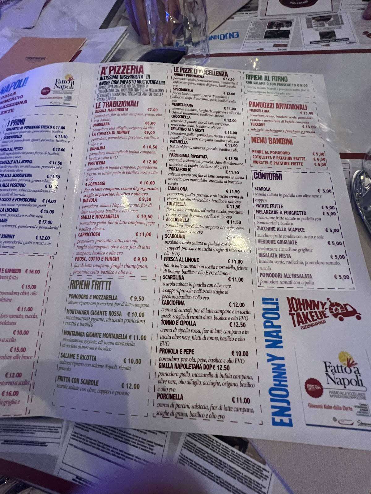 Menu di Johnny Take Uè 