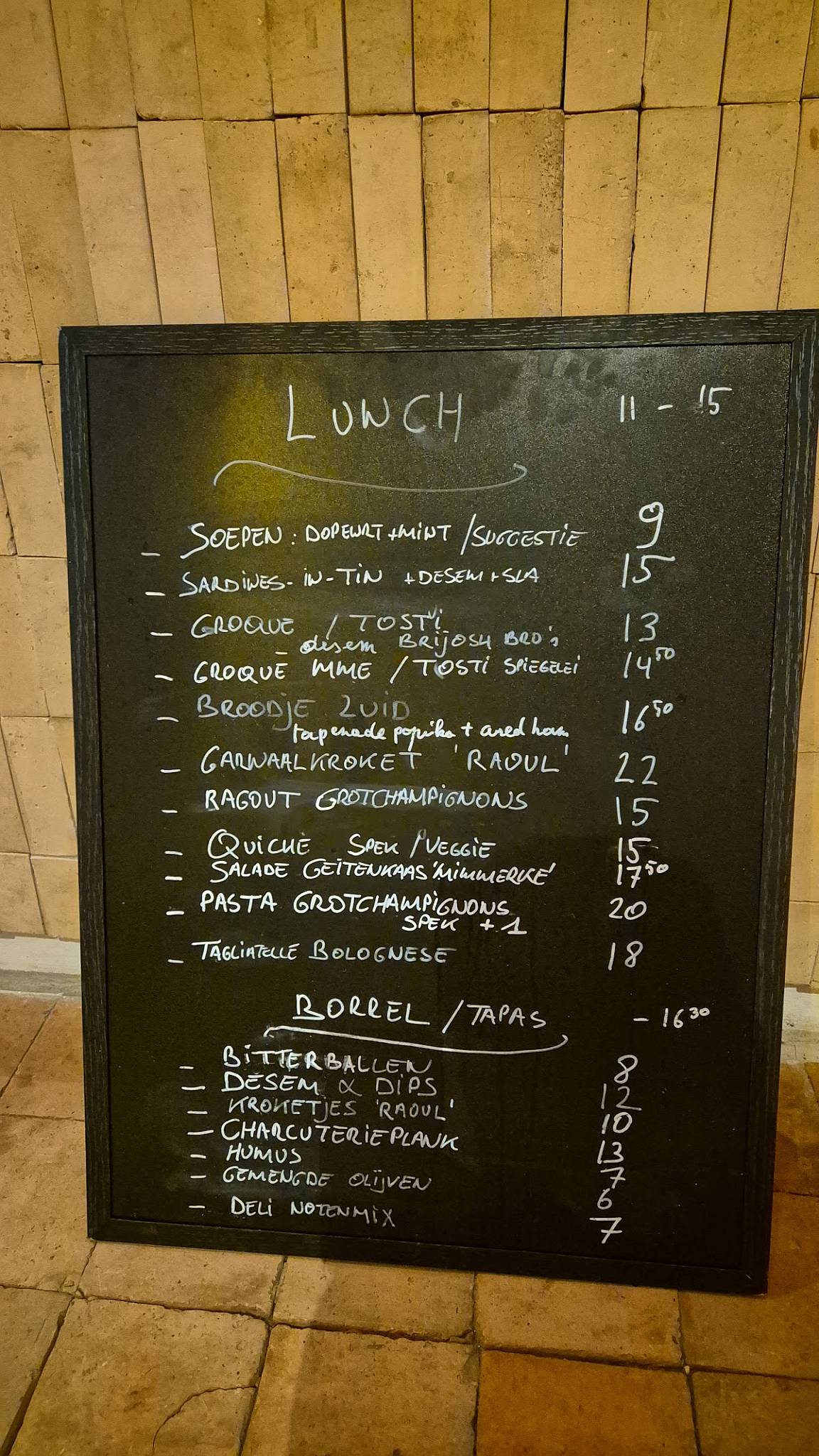 Menu de K-Kanne Resto